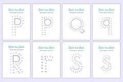 Alphabet Dot to Dot Worksheet for Kids - CraftNest - Digital Crafting and Art