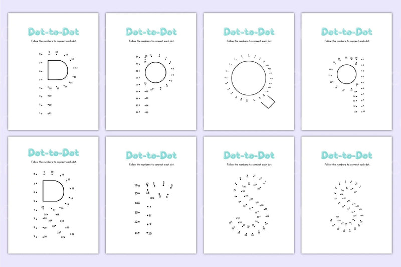 Alphabet Dot to Dot Worksheet for Kids - CraftNest - Digital Crafting and Art