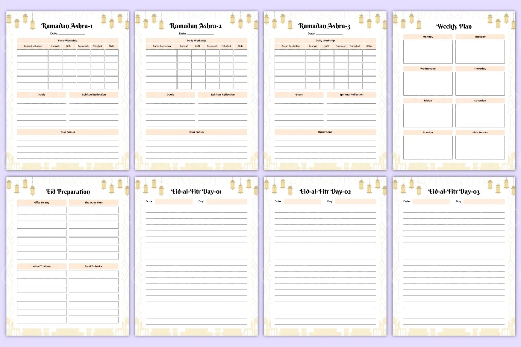 Ultimate Ramadan Planner for 2024 - CraftNest - Digital Crafting and Art