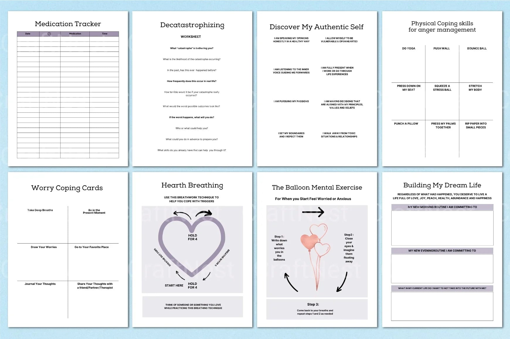 PTSD Trauma Processing Workbook - CraftNest - Digital Crafting and Art