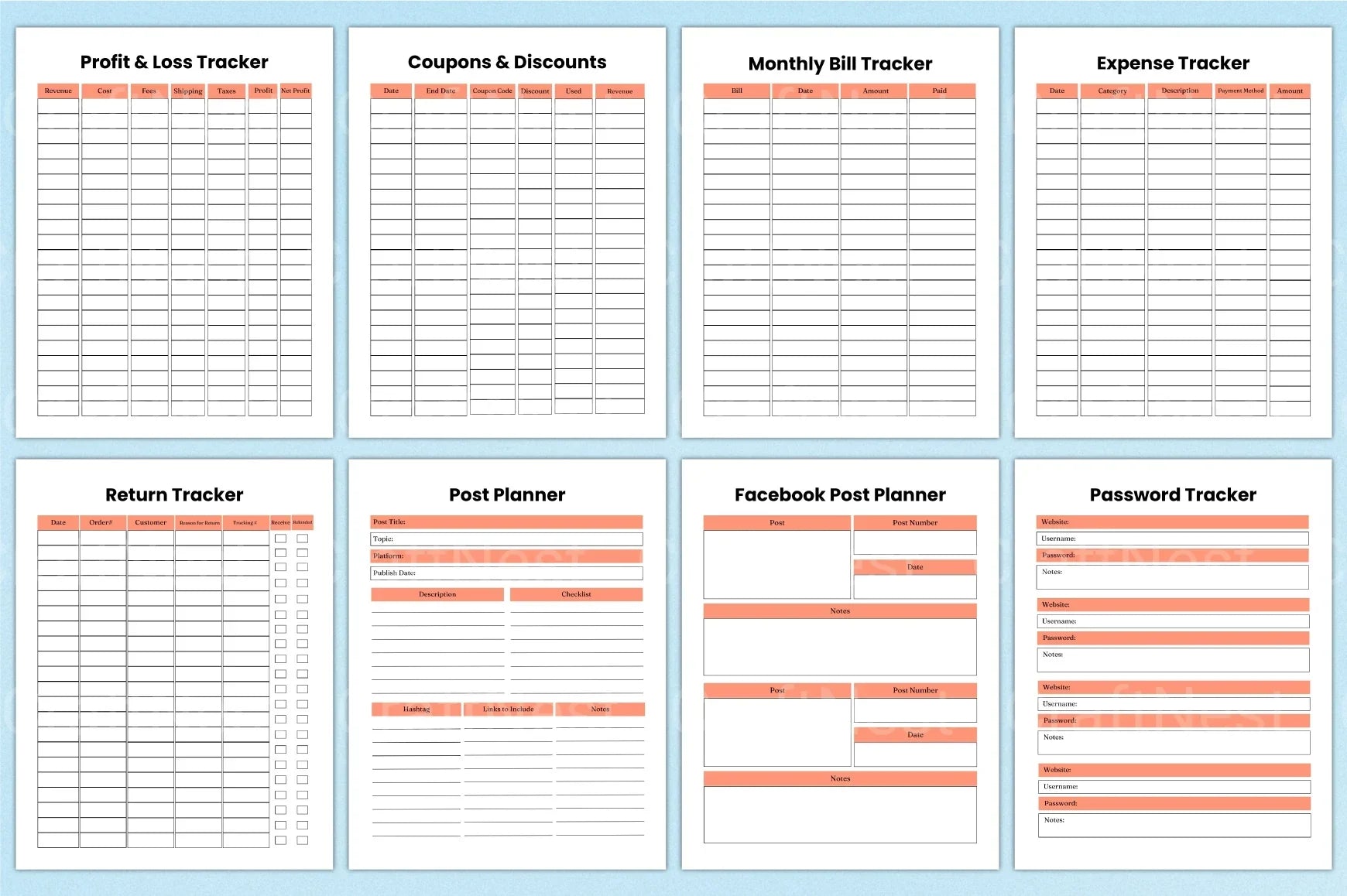 Small Business Planner 2024 - CraftNest - Digital Crafting and Art