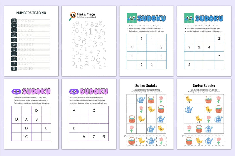 Math Activity Book for Kids - CraftNest - Digital Crafting and Art