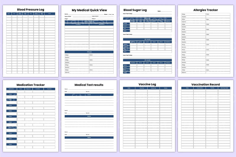 Comprehensive Medical Workbook - CraftNest - Digital Crafting and Art