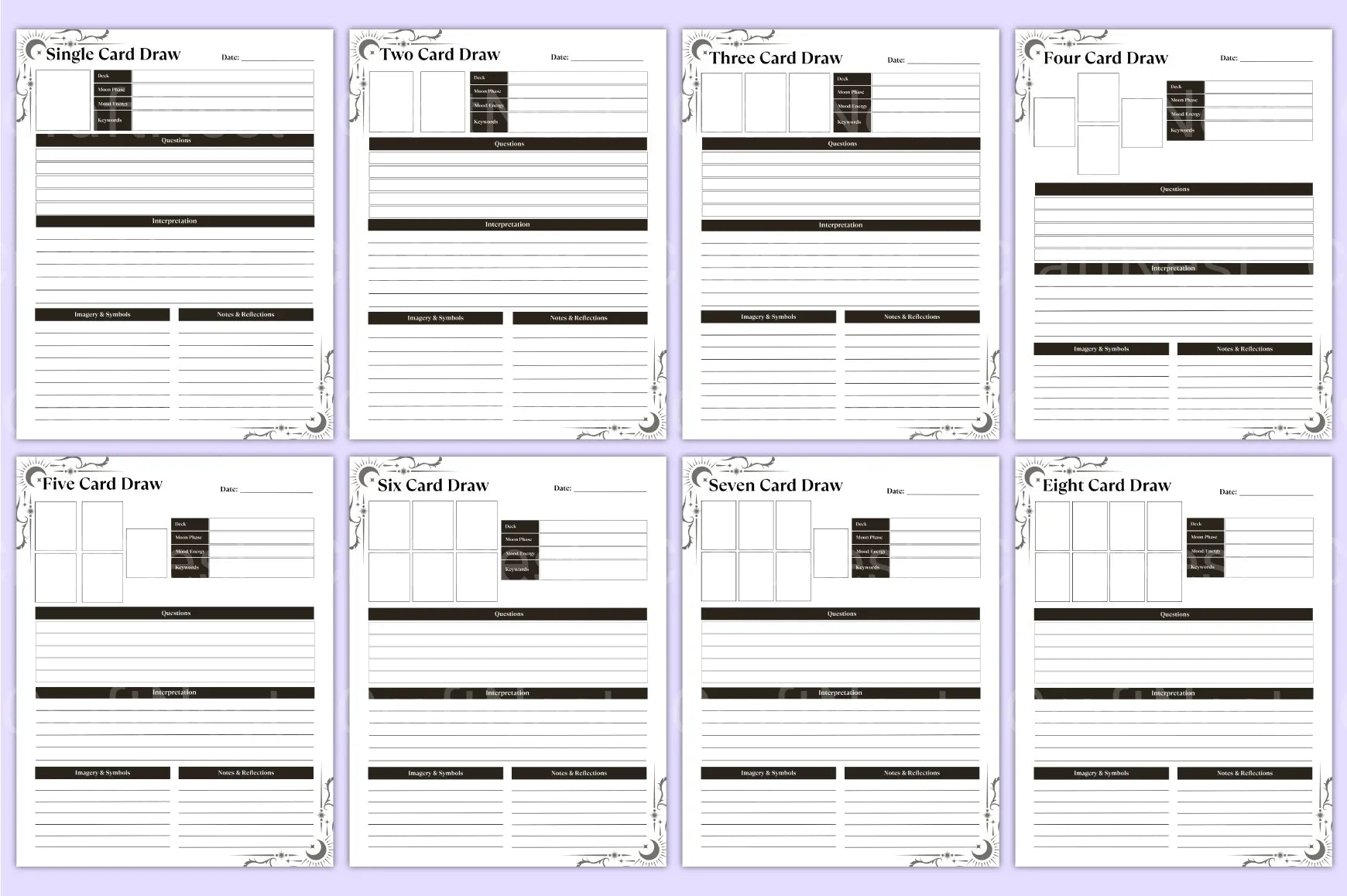 Witchcraft Tarot Workbook Guide - CraftNest - Digital Crafting and Art