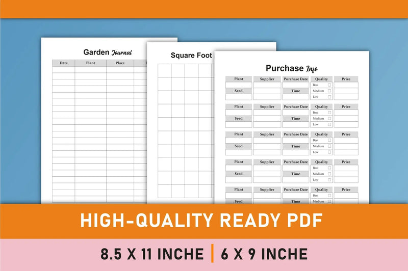 Garden Planner - 100 Planner - CraftNest - Digital Crafting and Art