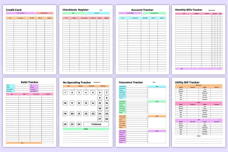 Financial Management Tracker Tool - CraftNest - Digital Crafting and Art
