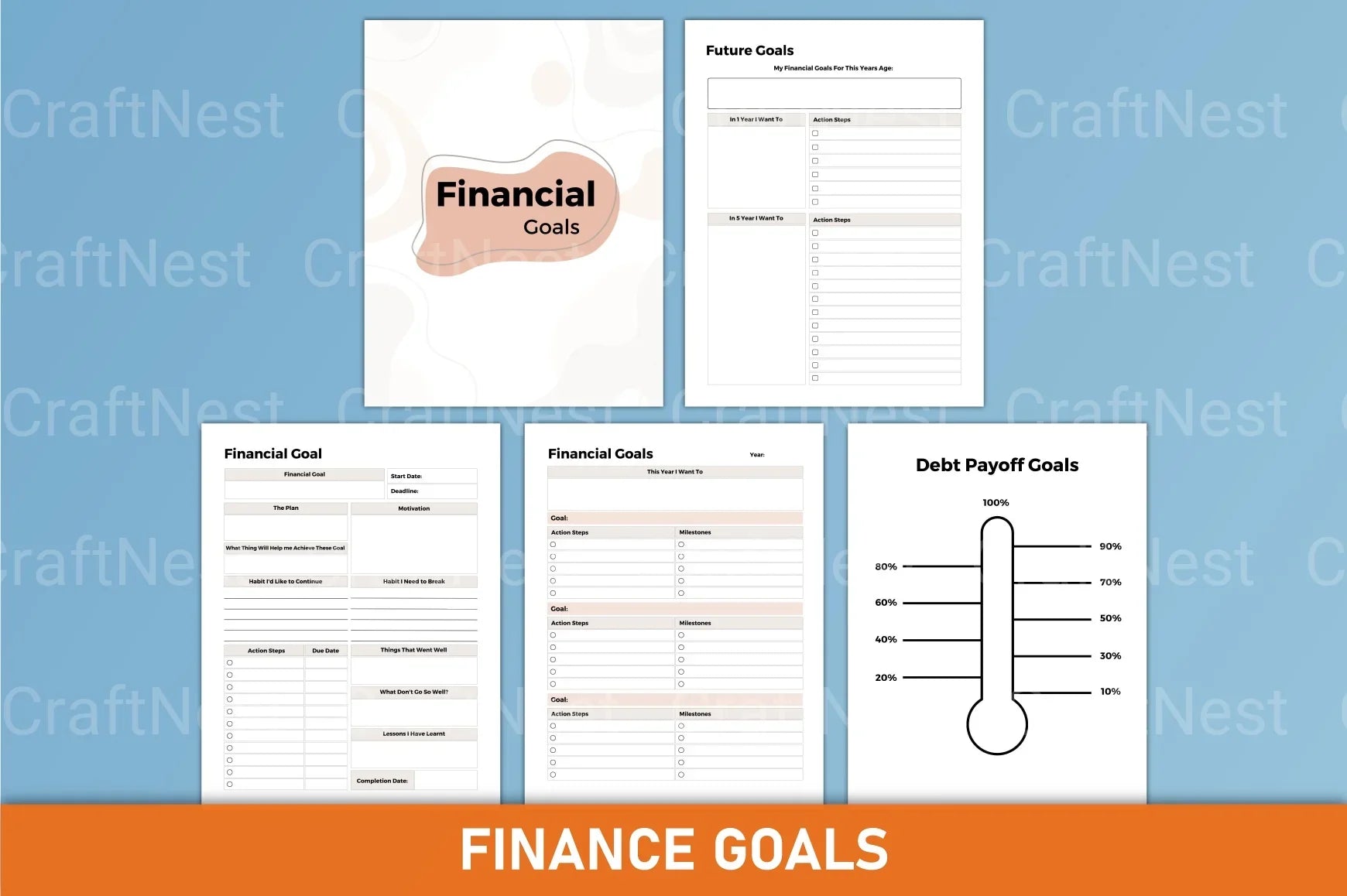 Budget Finance Planner - CraftNest - Digital Crafting and Art