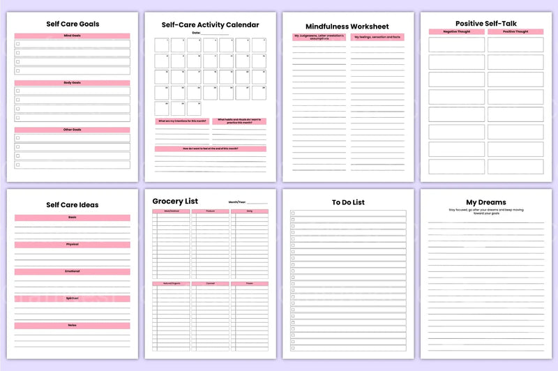 Self Care Wellness Guide - CraftNest - Digital Crafting and Art
