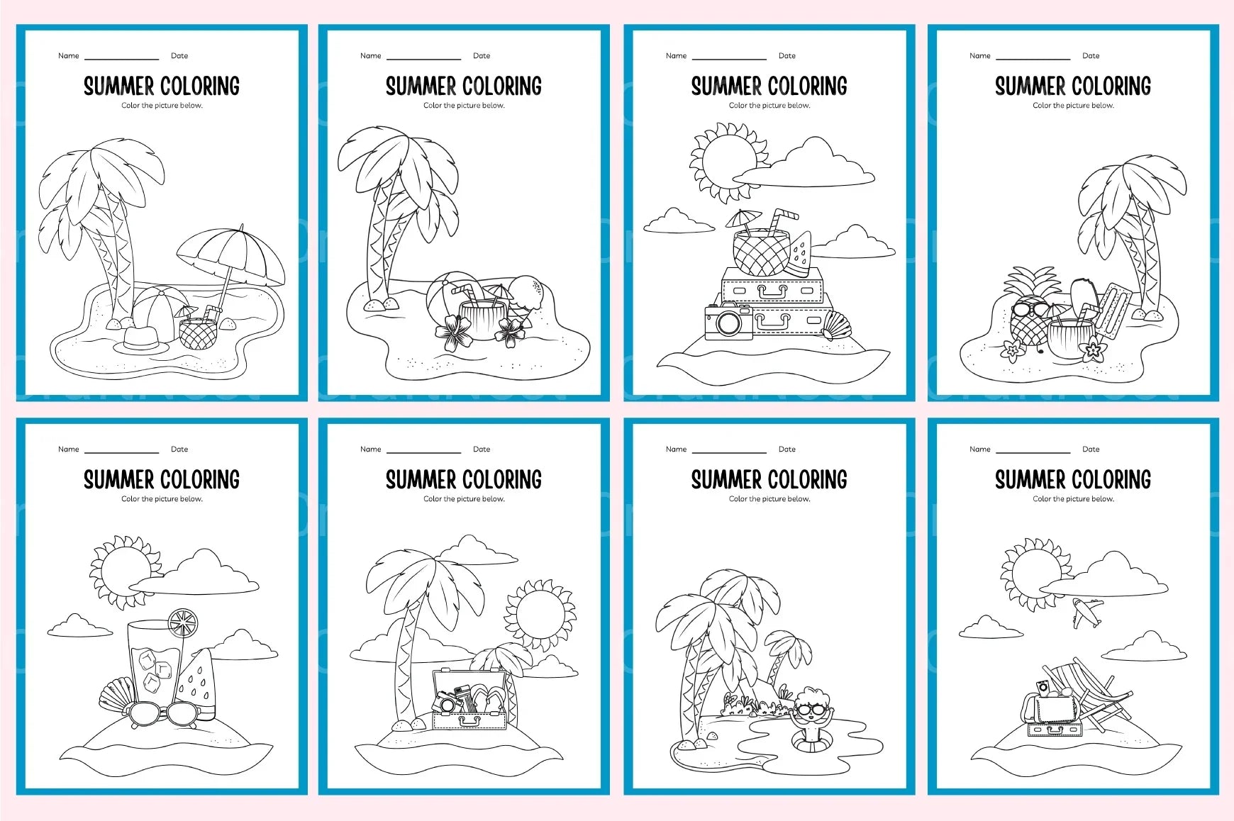 Spring Summer Workbook Collection - CraftNest - Digital Crafting and Art