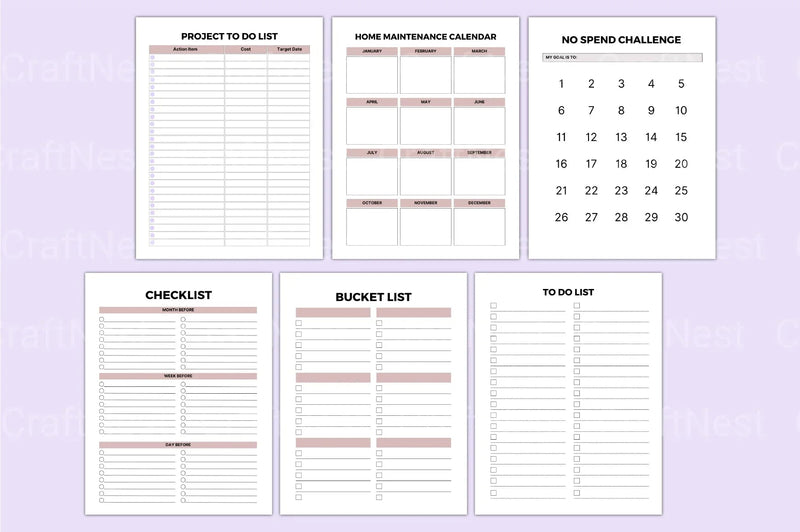 Home Maintenance Planner Guide - CraftNest - Digital Crafting and Art