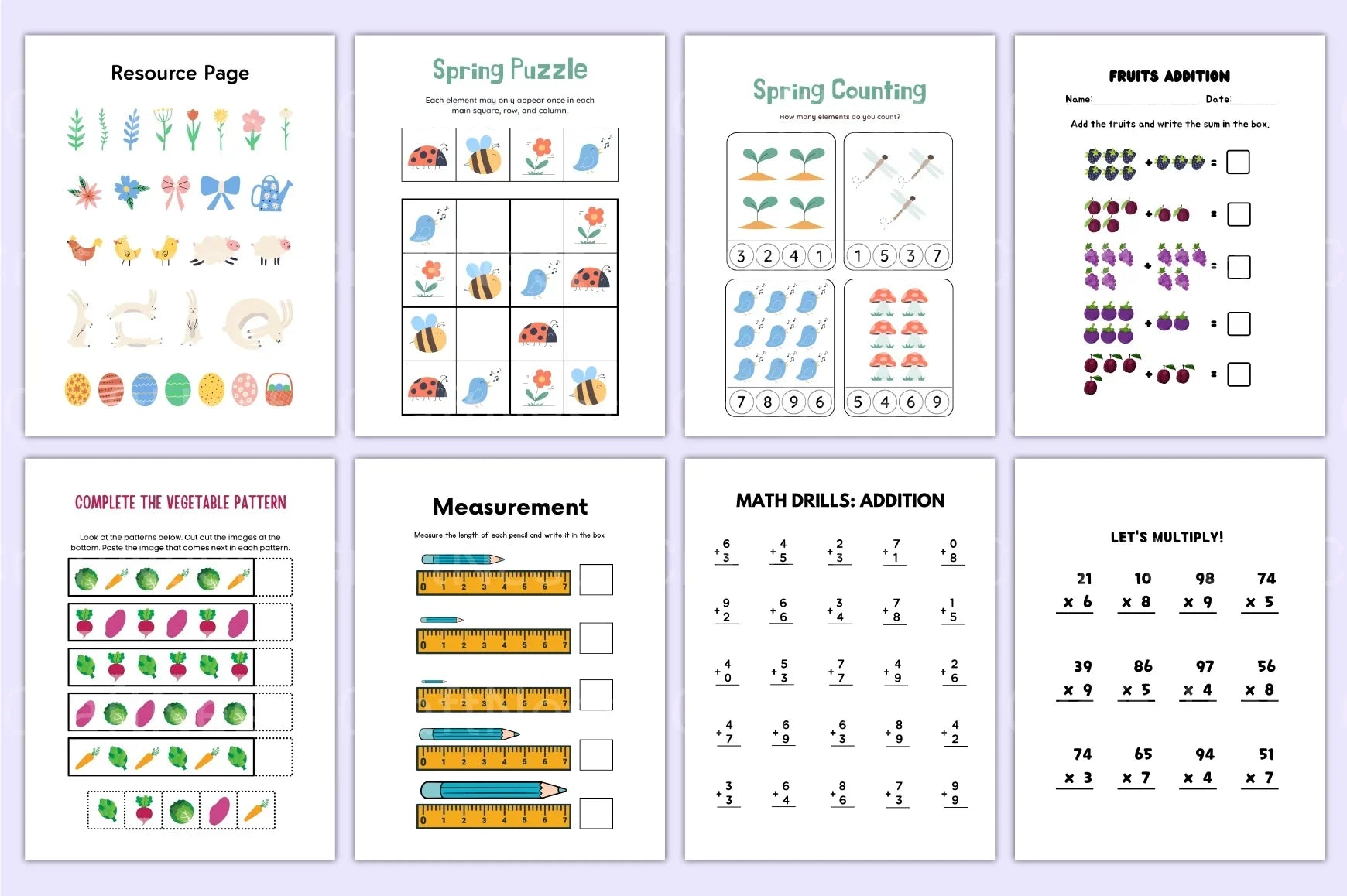 Math Activity Book for Kids - CraftNest - Digital Crafting and Art