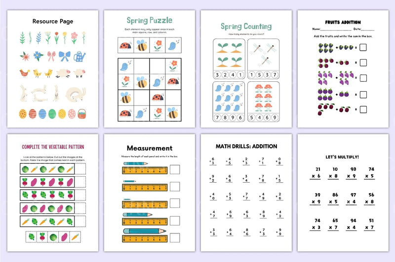 Math Activity Book for Kids - CraftNest - Digital Crafting and Art