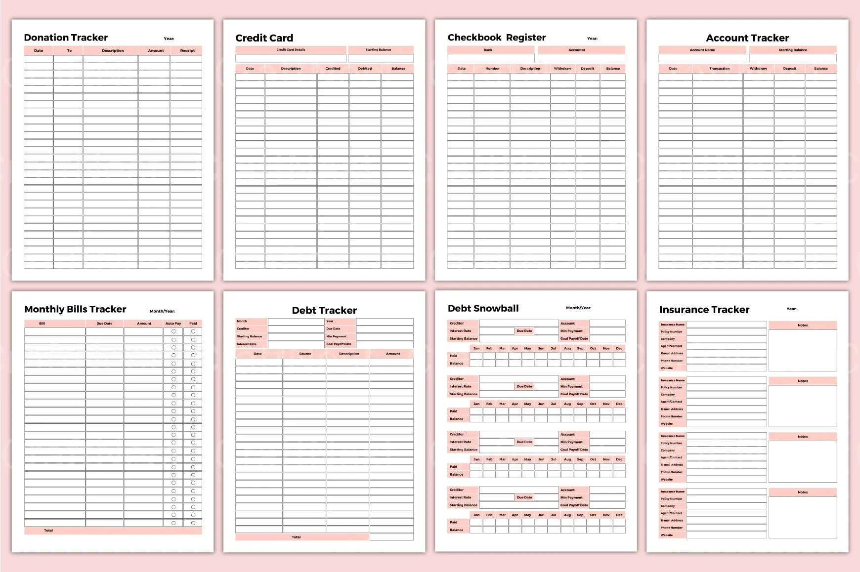 Budget Expense Tracker Tool - CraftNest - Digital Crafting and Art