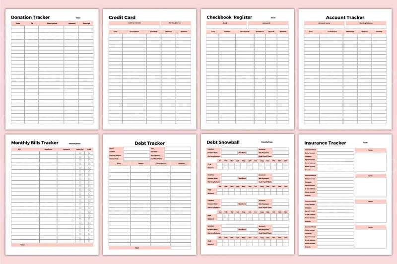 Budget Expense Tracker Tool - CraftNest - Digital Crafting and Art