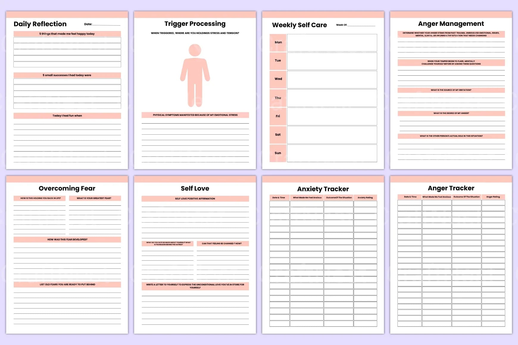 PTSD Trauma Recovery Workbook - CraftNest - Digital Crafting and Art