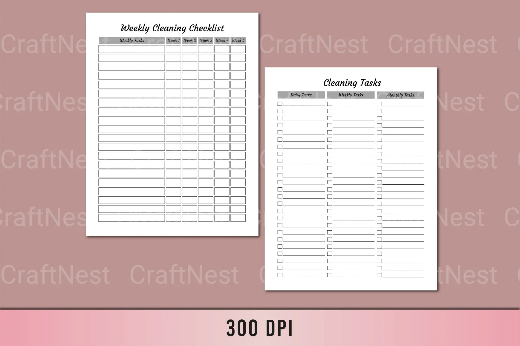Ultimate Cleaning Planner for Organized Living - CraftNest - Digital Crafting and Art