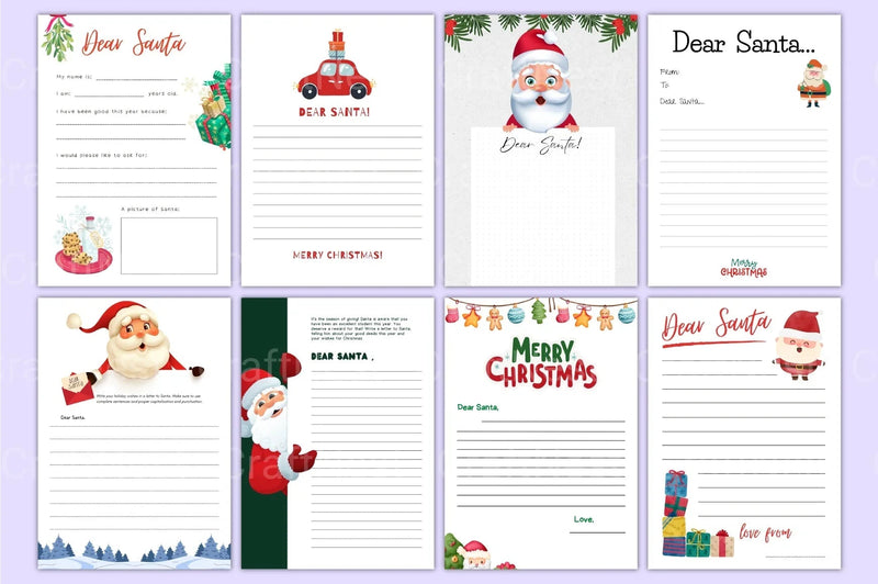 Mega Letter to Santa Template - CraftNest - Digital Crafting and Art