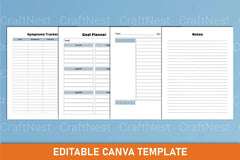 Nursing Student Planner Canva Template - CraftNest - Digital Crafting and Art
