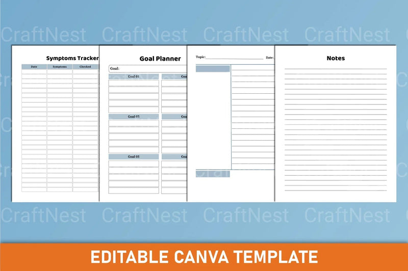Nursing Student Planner Canva Template - CraftNest - Digital Crafting and Art