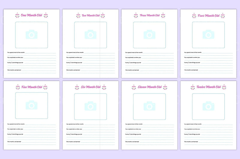 Baby Memory Book: First Year Keepsake - CraftNest - Digital Crafting and Art