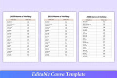 Travel Planner Canva Template Interior - CraftNest - Digital Crafting and Art
