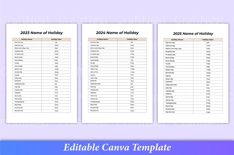 Travel Planner Canva Template Interior - CraftNest - Digital Crafting and Art