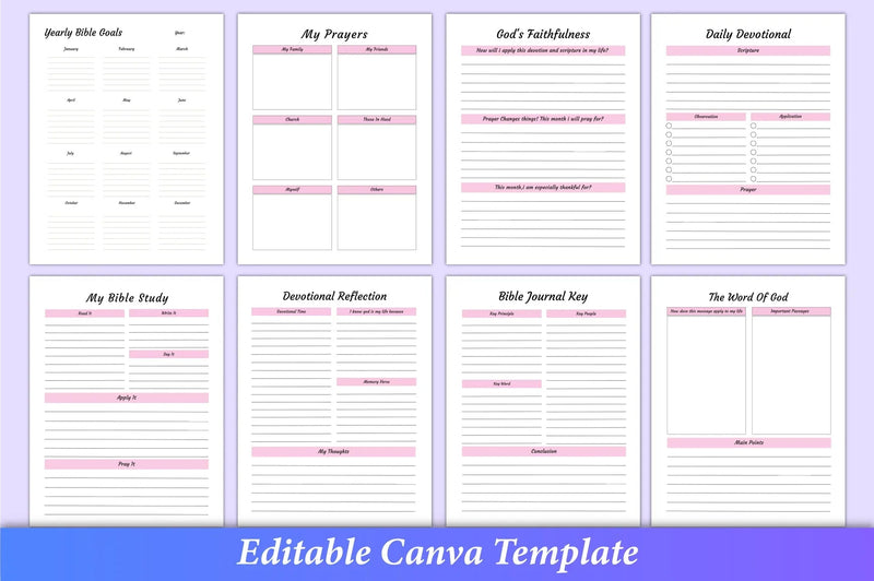 Bible Devotional Planner - 100 Planner - CraftNest - Digital Crafting and Art