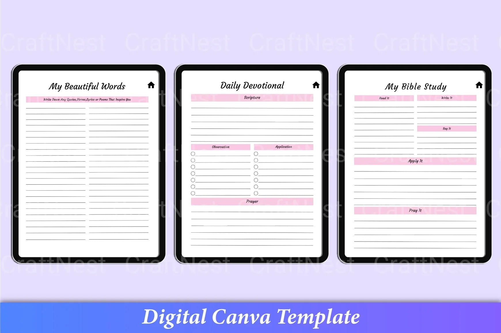 Bible Devotional Planner for Daily Inspiration - CraftNest - Digital Crafting and Art
