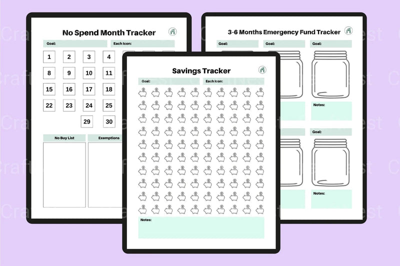 Money Savings Challenge - CraftNest - Digital Crafting and Art