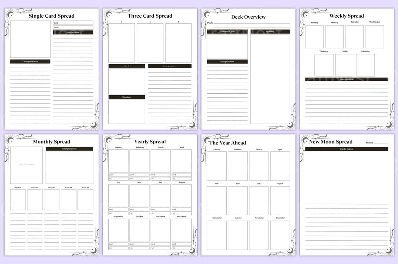Witchcraft Tarot Workbook Guide - CraftNest - Digital Crafting and Art