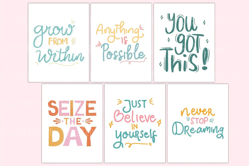 Kids Positive Affirmations Canva Template - CraftNest - Digital Crafting and Art