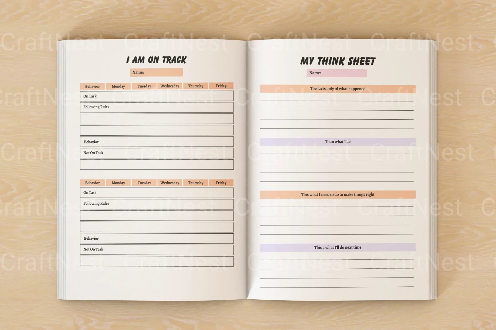Self Control Activity Book for Kids - CraftNest - Digital Crafting and Art
