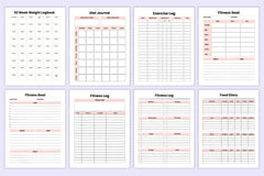 Weight Loss Planner for Effective Results - CraftNest - Digital Crafting and Art