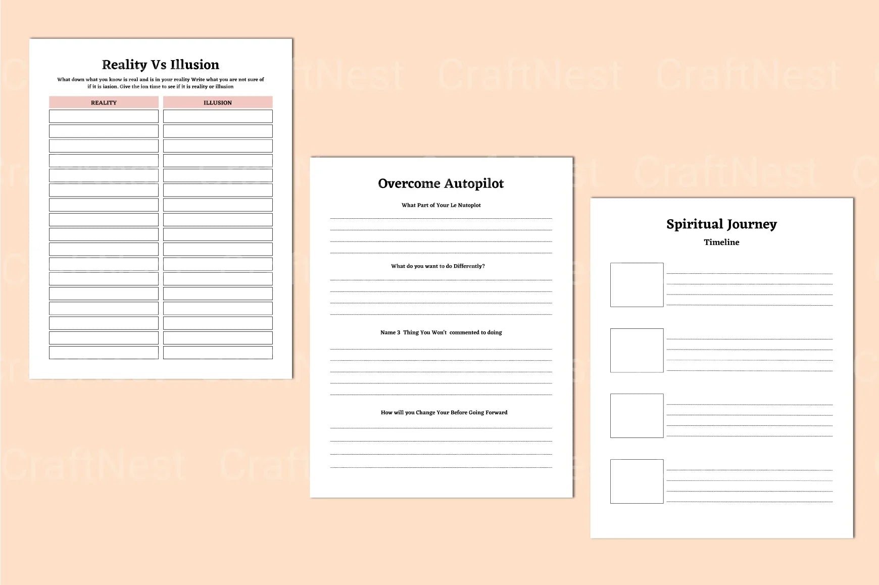 Spiritual Awakening Workbook Guide - CraftNest - Digital Crafting and Art