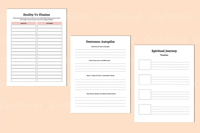 Spiritual Awakening Workbook Guide - CraftNest - Digital Crafting and Art