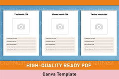 Baby Memory Book Template - Canva Design - CraftNest - Digital Crafting and Art