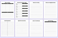 End of Life Planner Guide - CraftNest - Digital Crafting and Art