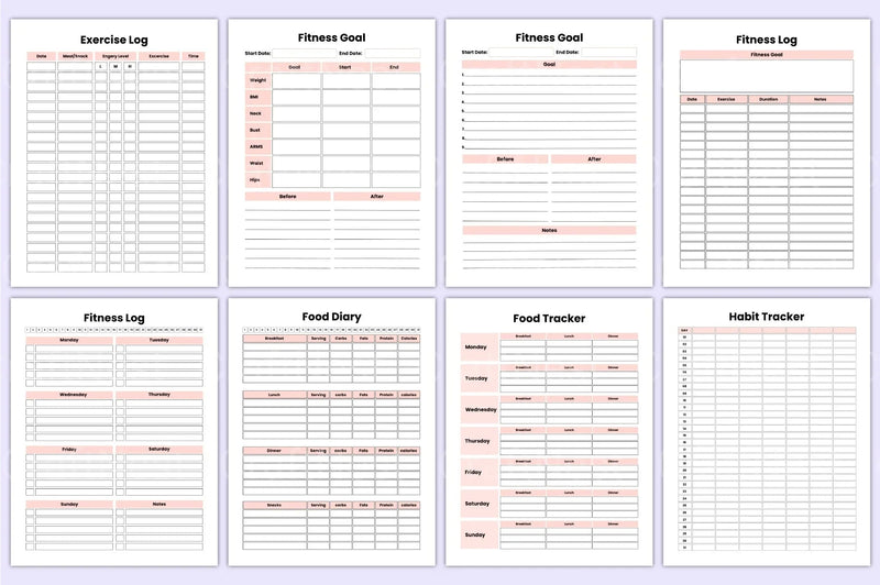 Weight Loss Planner - CraftNest - Digital Crafting and Art