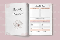 Beauty Planner Canva Template - CraftNest - Digital Crafting and Art