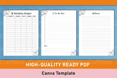 Wedding Planner Canva Template - CraftNest - Digital Crafting and Art