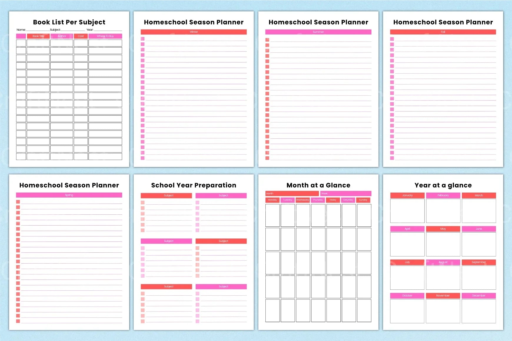 Ultimate Homeschool Planner for Effective Learning - CraftNest - Digital Crafting and Art