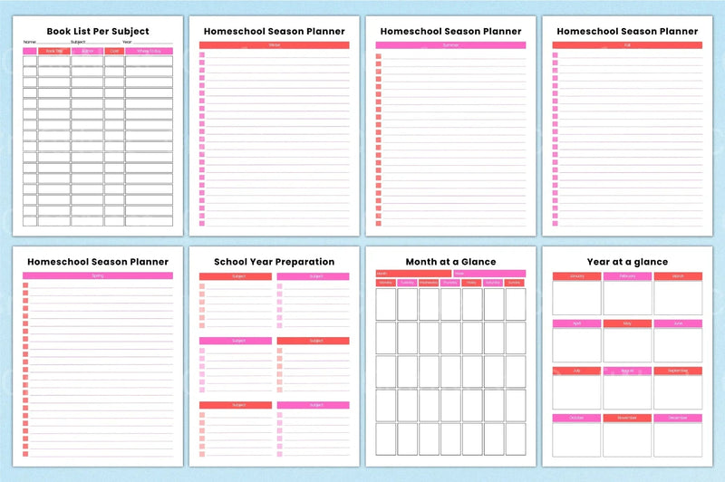 Ultimate Homeschool Planner for Effective Learning - CraftNest - Digital Crafting and Art