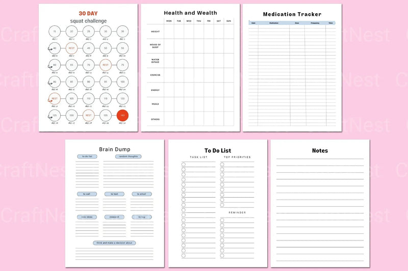 Fitness Planner Guide - CraftNest - Digital Crafting and Art