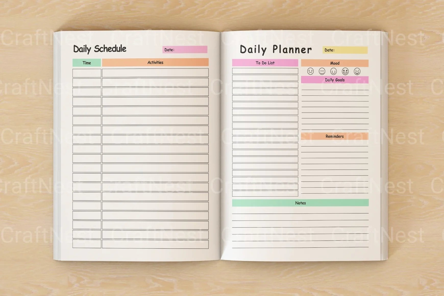 ADHD School Planner for Effective Organization - CraftNest - Digital Crafting and Art