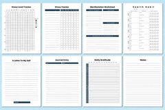 Mental Health Planner for Wellness and Self-Care - CraftNest - Digital Crafting and Art