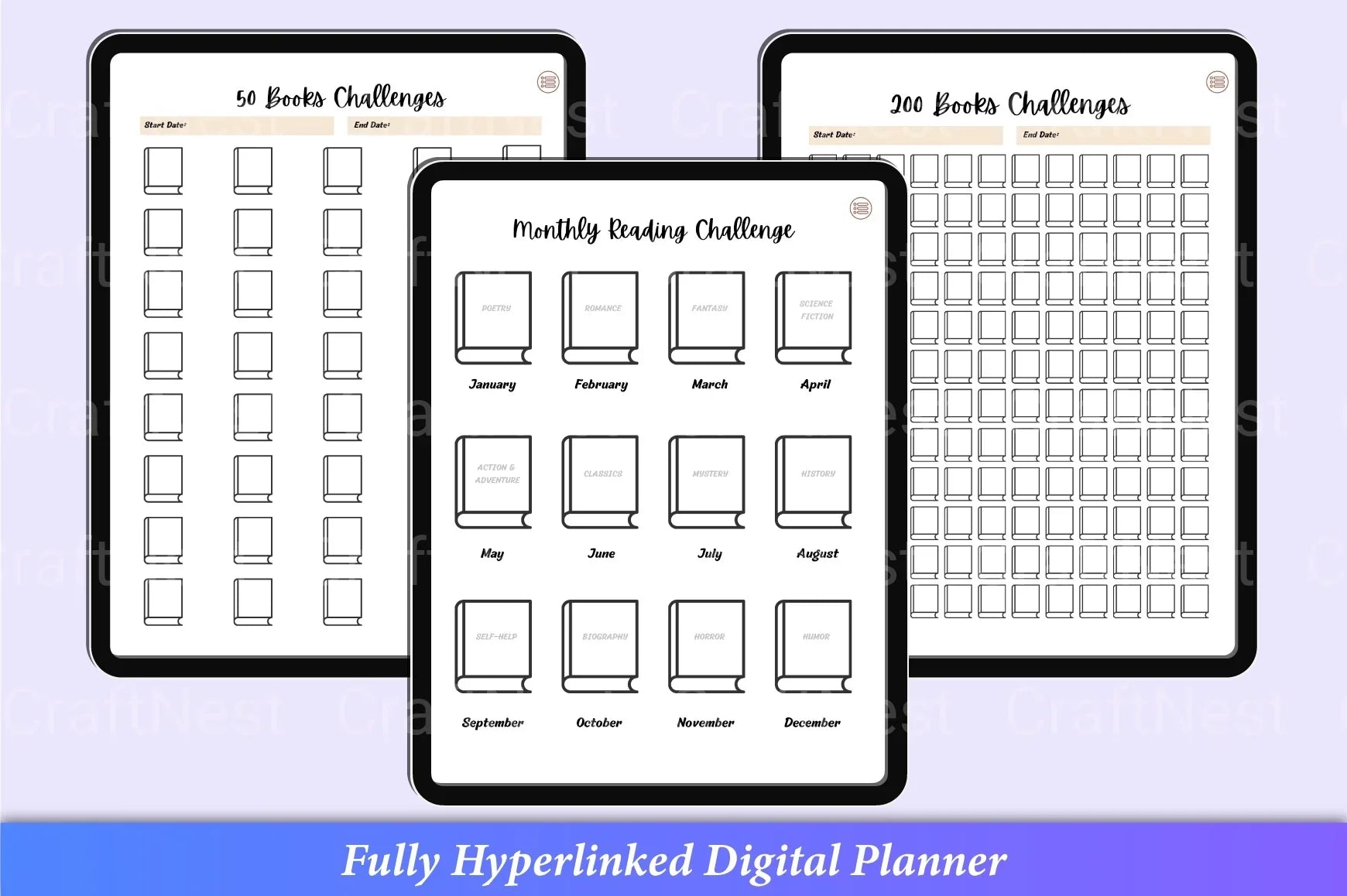 Reading Planner Guide - CraftNest - Digital Crafting and Art