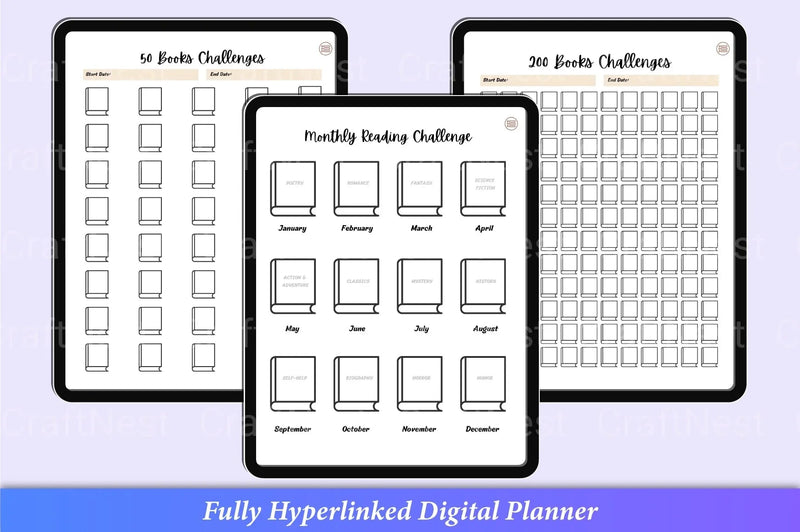Reading Planner Guide - CraftNest - Digital Crafting and Art