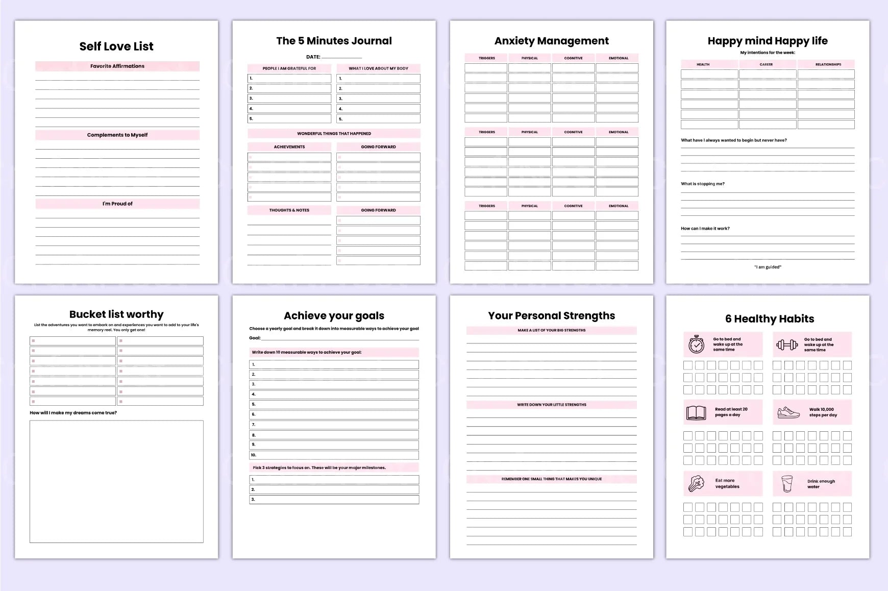Self Care Wellness Guide - CraftNest - Digital Crafting and Art