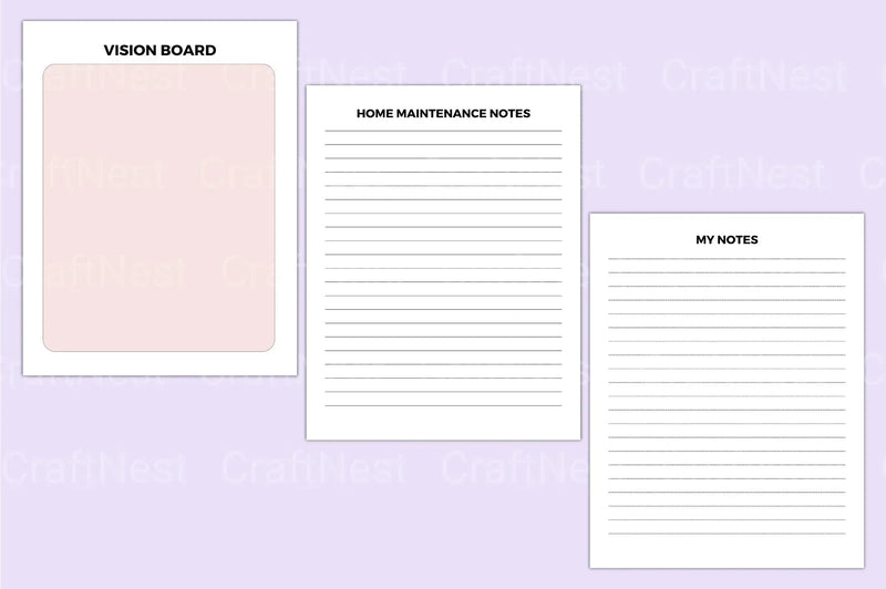 Home Maintenance Planner Guide - CraftNest - Digital Crafting and Art