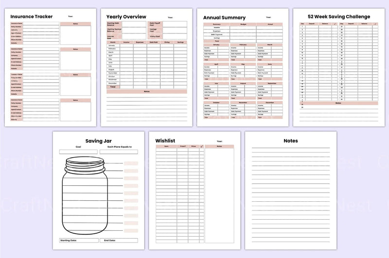 Side Hustle Planner for Entrepreneurs - CraftNest - Digital Crafting and Art